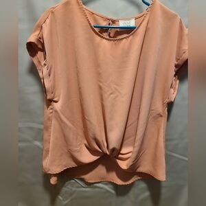 Olive & Oak top with small gathering in front